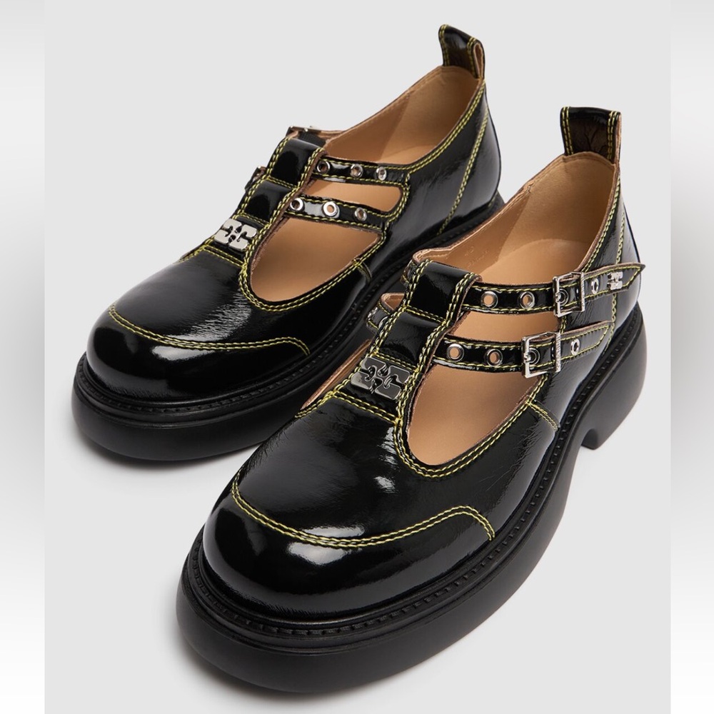 GANNI Women’s Butterfly Everyday Mary Jane Shoes - Picture 4 of 6